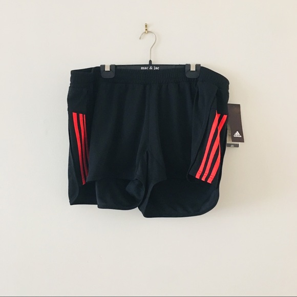 Adidas | Ultimate Knit Shorts Coral Stripes NWT - Picture 3 of 8